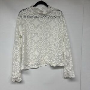 Chic White Lace Blouse for Women